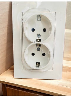 Grounded Socket, Double Socket, Wall Socket, 2 Pin Socket