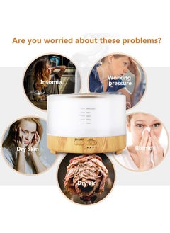 Arabest Air Humidifier with 7-Color LED Light & Remote Control, Auto Shut-Off Function, White, for Home Office Use  - Image 5