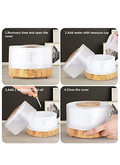 Arabest Air Humidifier with 7-Color LED Light & Remote Control, Auto Shut-Off Function, White, for Home Office Use  - Image 4