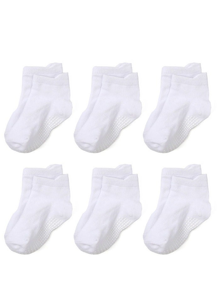 Children's Floor Socks Baby Non-Slip Socks 6 Pairs - Image 1