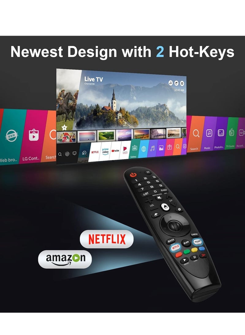 ELTRAZONE Universal Remote Control for LG Smart TV Magic Remote Replacement, with Buttons for Netflix Prime Video【NO Voice and Pointer Function】  - Image 3