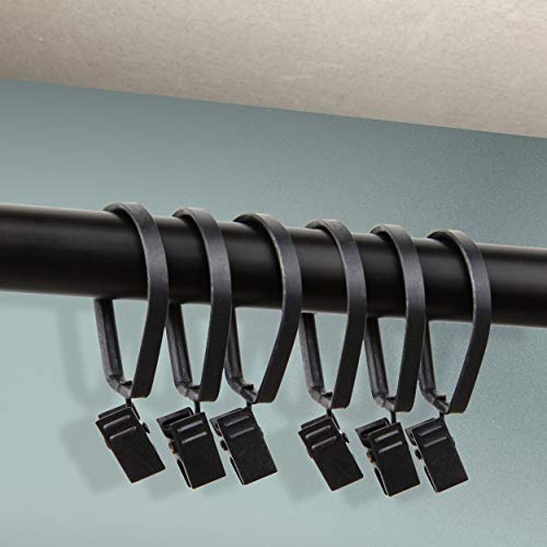 Rod Desyne Curtain Pivot Rings for 1-Inch Rod, Black, Set of 10 - Image 2
