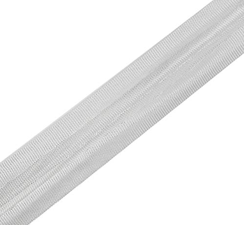 Mandala Crafts 55 Yards 1/2 Inch Metallic Silver Double Fold Bias Tape for Sewing - Bias Binding Tape for Quilting Binding, Hemming, Seam, and Fabric Piping - Image 5
