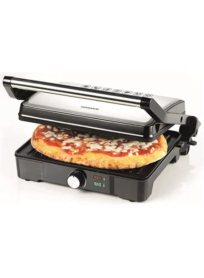 Kenwood Grill and Toaster, 2000 Watts, Silver - HGM31 - Image 2