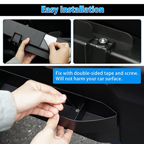 Autorder Door Side Storage Box for Suzuki Jimny 2019-2025 JB64 JB74 Accessories Armrest Phone Container Door Organizer Handle Pocket Tray with Red Mats 2 Pack - Image 5