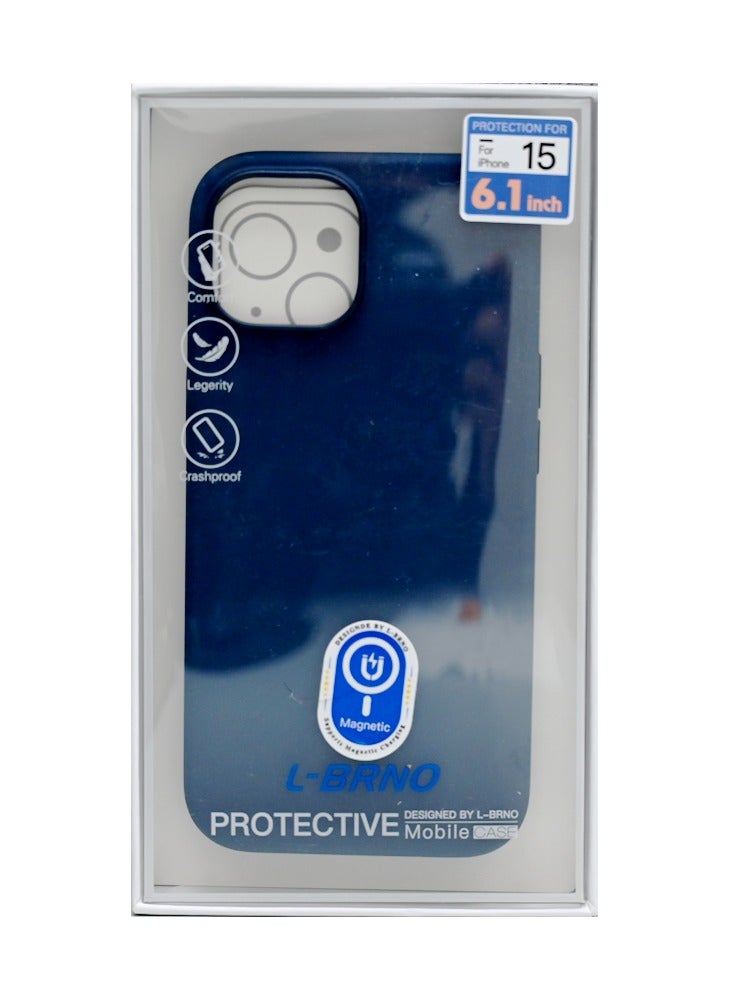 Perfect C SILICONE MAGSAFE CASE IPHONE 15 STORM BLUE - Image 2