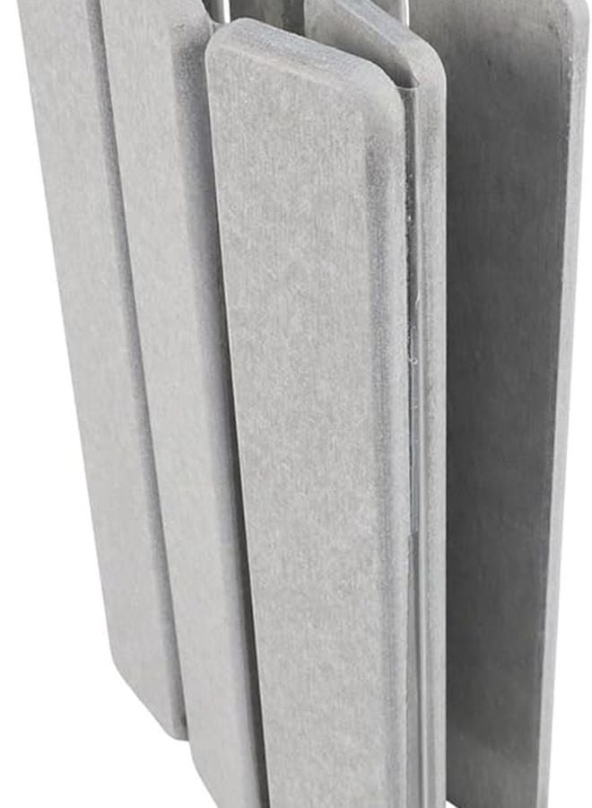 حصيرة تجفيف الأطباق القابلة للطي المصنوعة من التراب الدياتومي فائقة الامتصاص مقاس 40x30 سم رمادية لحوض المطبخ - Image 5