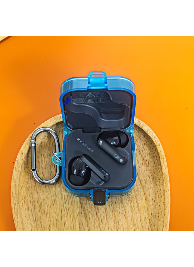 Generic For CMF Buds Pro 2 Bluetooth Headset TPU Protective Cover Switch-Color:Transparent Gray-Model:D57  - Image 3