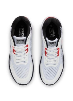 U.S. Polo Assn. Men's White Low-Top Sneakers - Lightweight Lace-Up Design, Comfortable for Everyday Outfits  - Image 4