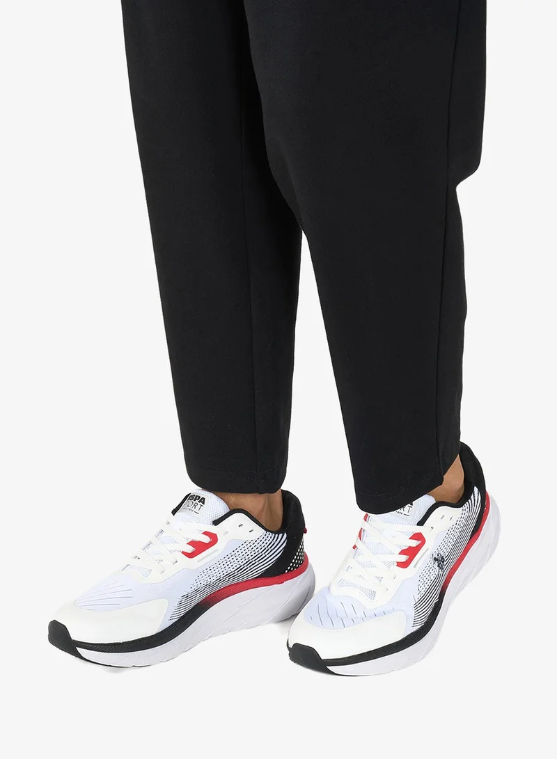 U.S. Polo Assn. White Men's White Low-Top Sneakers - Lightweight Shoes Lace-Up Design, Comfortable for Everyday Outfits for Men | Best Price UAE