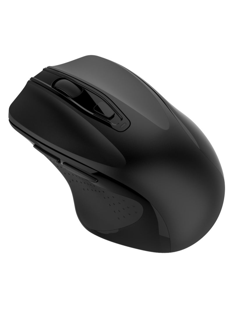 Volkano Volkano Aurum Series Rechargeable, Bluetooth 5.2 & 2.4GHz wireless Type-C USB rechargeable port, Operating range up to10 meters, USB Nano receiver, Support Windows XP/Vista/7/8/10/Mac Mouse Black. - Image 2