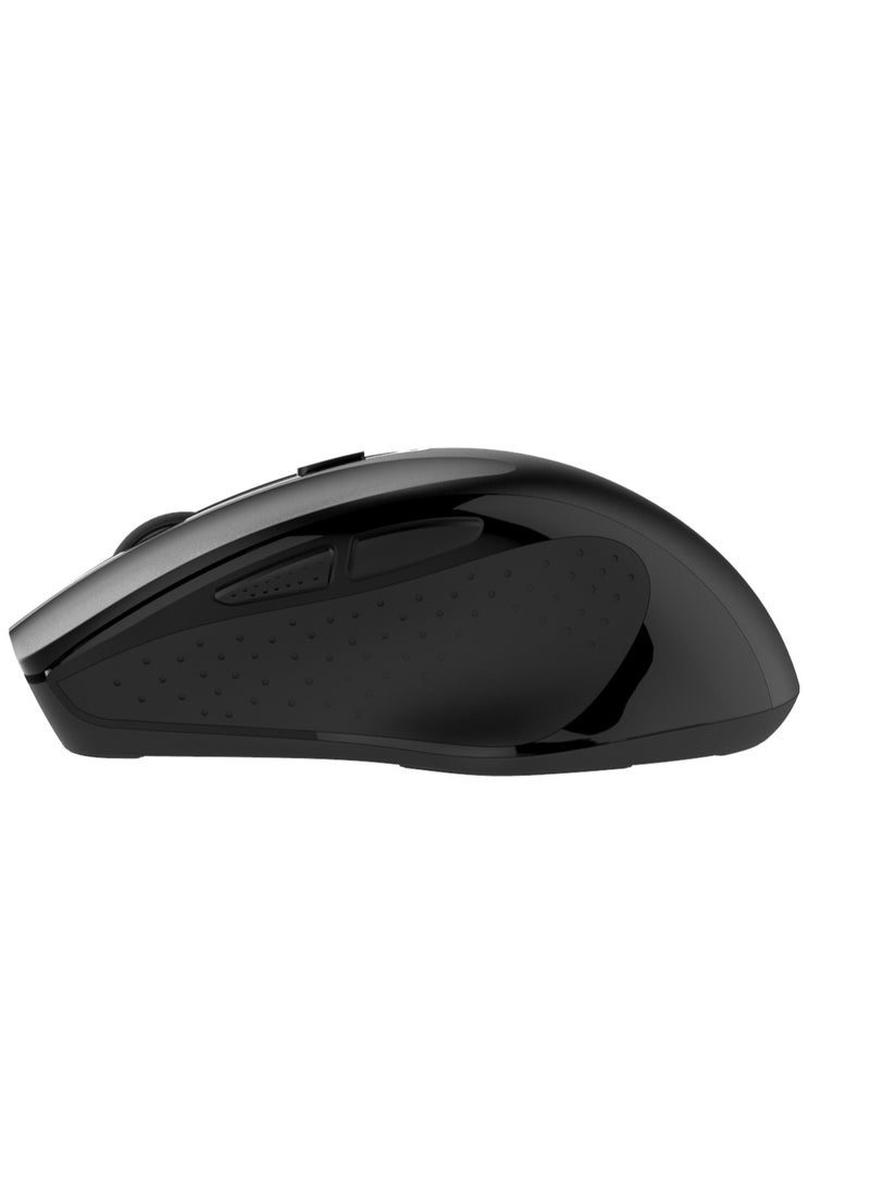Volkano Volkano Aurum Series Rechargeable, Bluetooth 5.2 & 2.4GHz wireless Type-C USB rechargeable port, Operating range up to10 meters, USB Nano receiver, Support Windows XP/Vista/7/8/10/Mac Mouse Black. - Image 3