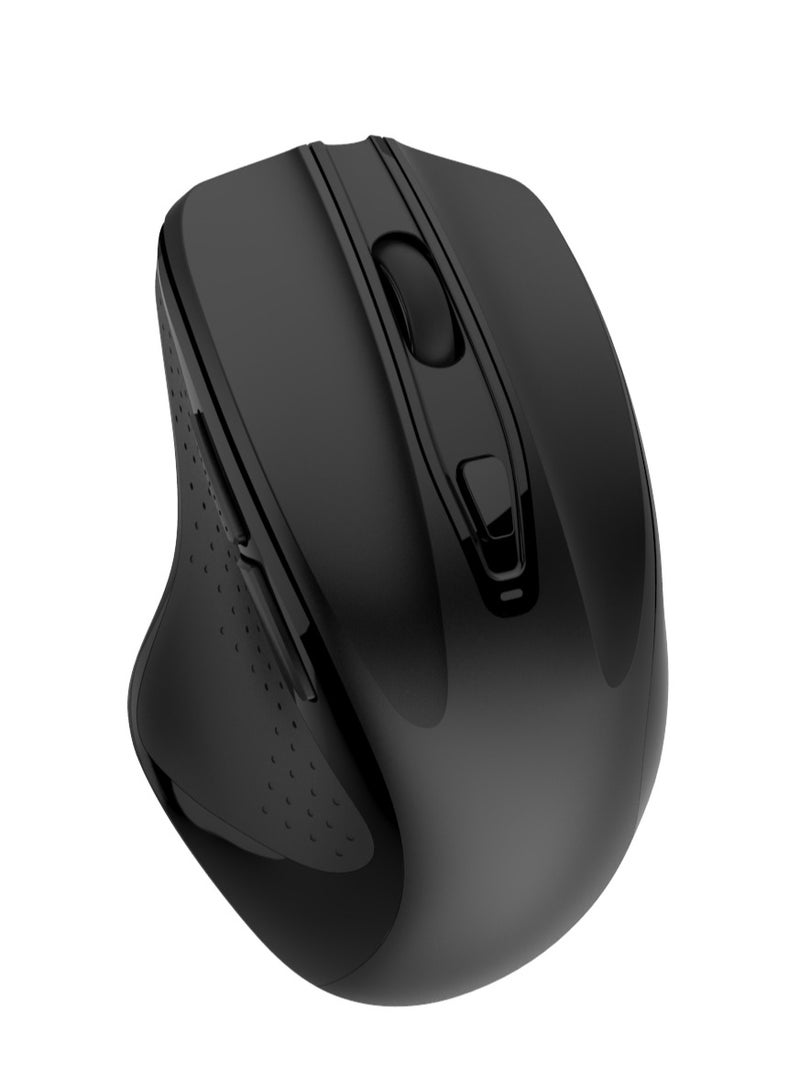Volkano Volkano Aurum Series Rechargeable, Bluetooth 5.2 & 2.4GHz wireless Type-C USB rechargeable port, Operating range up to10 meters, USB Nano receiver, Support Windows XP/Vista/7/8/10/Mac Mouse Black. - Image 5