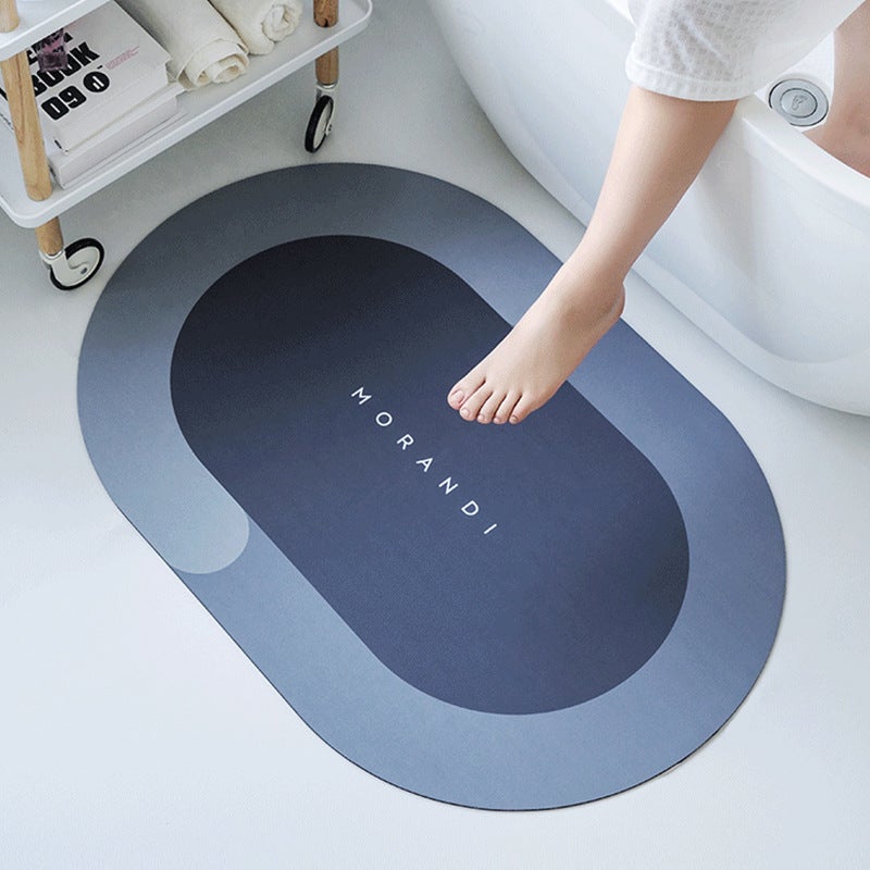 A Generation Of Diatom Mud Mat Absorbent Mat Bathroom Bathroom Door Non-Slip Mat Kitchen Anti-Oil Mat - Image 1