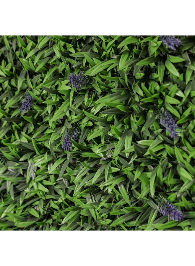 DANUBE HOME سياج لافندر صناعي - 100x200 سم | نباتات خضراء واقعية للخصوصية الخارجية | مقاوم للعوامل الجوية من البولي إيثيلين | مثالي للفناء والحدائق والممرات | ضمان لمدة سنة - Image 2
