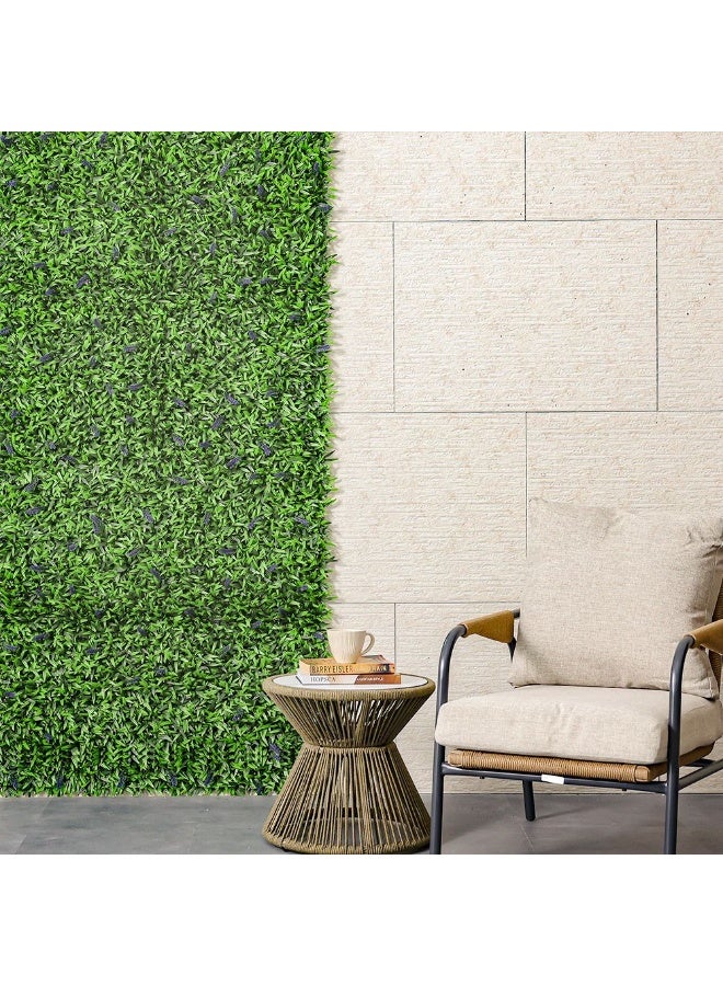 DANUBE HOME سياج لافندر صناعي - 100x200 سم | نباتات خضراء واقعية للخصوصية الخارجية | مقاوم للعوامل الجوية من البولي إيثيلين | مثالي للفناء والحدائق والممرات | ضمان لمدة سنة - Image 5