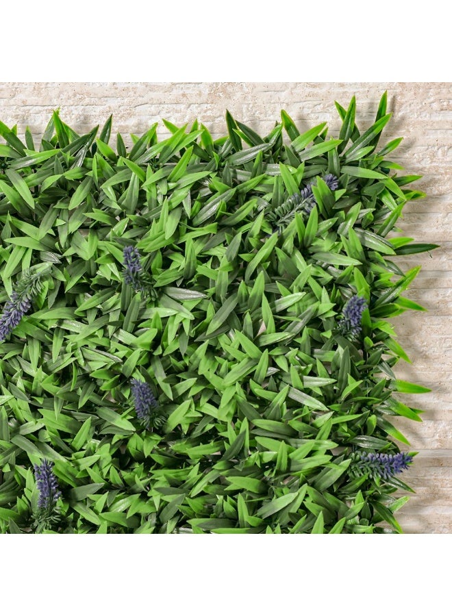 DANUBE HOME سياج لافندر صناعي - 100x200 سم | نباتات خضراء واقعية للخصوصية الخارجية | مقاوم للعوامل الجوية من البولي إيثيلين | مثالي للفناء والحدائق والممرات | ضمان لمدة سنة - Image 3