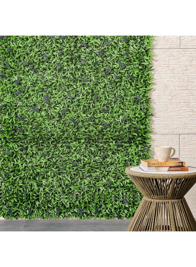 DANUBE HOME سياج لافندر صناعي - 100x200 سم | نباتات خضراء واقعية للخصوصية الخارجية | مقاوم للعوامل الجوية من البولي إيثيلين | مثالي للفناء والحدائق والممرات | ضمان لمدة سنة - Image 4