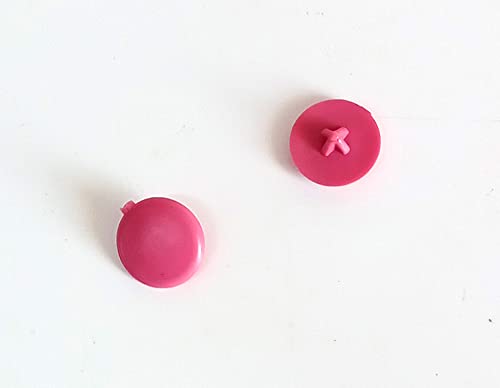 Generic Screw Cap Cover Plastic (40 Pcs) Light Pink Colour SC -100010  - Image 2