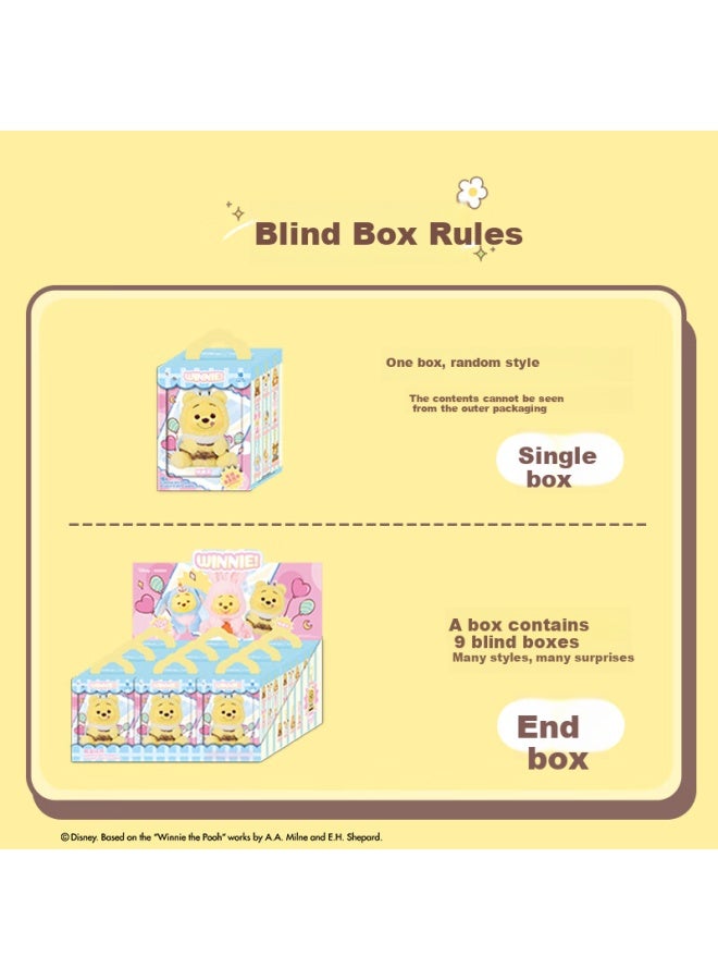 Miniso Disney Winnie The Pooh Naughty Party Resin Plush Blind Box Pendant Toy Birthday Gift - Duanhe - Image 4