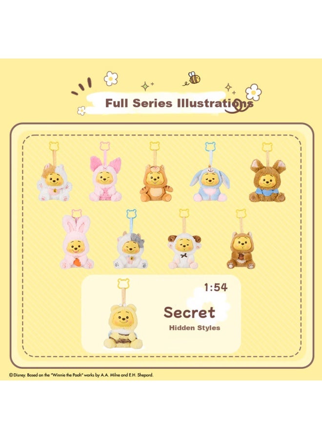 Miniso Disney Winnie The Pooh Naughty Party Resin Plush Blind Box Pendant Toy Birthday Gift - Duanhe - Image 2
