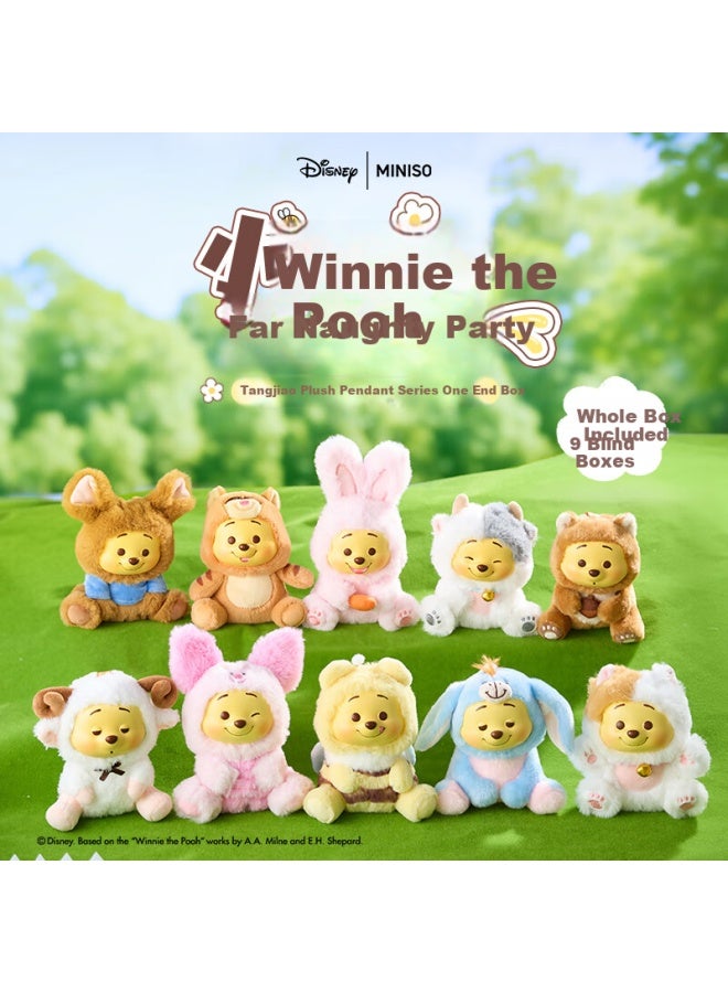 Miniso Disney Winnie The Pooh Naughty Party Resin Plush Blind Box Pendant Toy Birthday Gift - Duanhe - Image 1