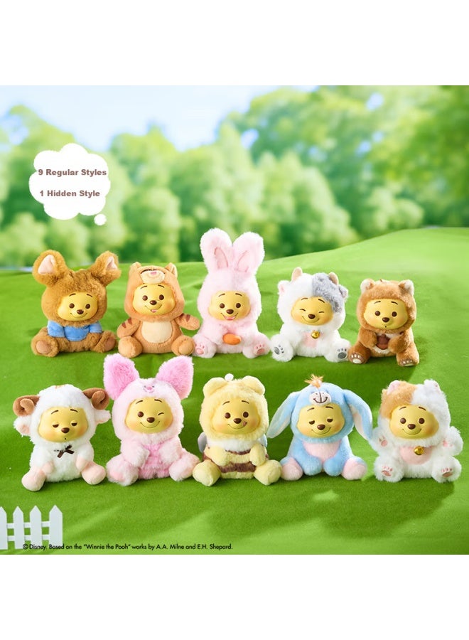 Miniso Disney Winnie The Pooh Naughty Party Resin Plush Blind Box Pendant Toy Birthday Gift - Duanhe - Image 3