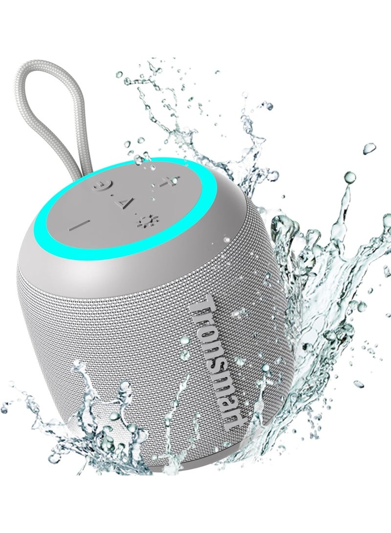 Tronsmart T7 Mini Portable Bluetooth 5.3 Speaker – 15W 360° Stereo Sound, 18-Hour Playtime, IPX7 Waterproof, Compact Wireless Speaker for Home, Outdoor & Travel (Grey) - Image 1
