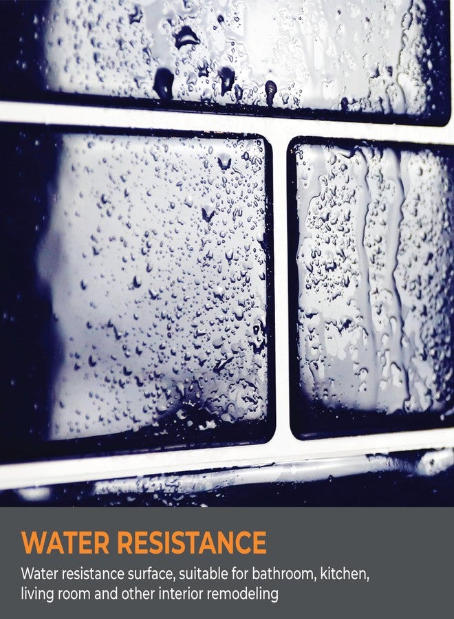 WALPLUS 6-Sheets Peel and Stick Backsplash for Kitchen Removable Backsplash for Renters 11.8" x 11.8" Self Adhesive Stick Tile for Kitchen Bathrom Deep Blue Glossy with White Grout - Image 4