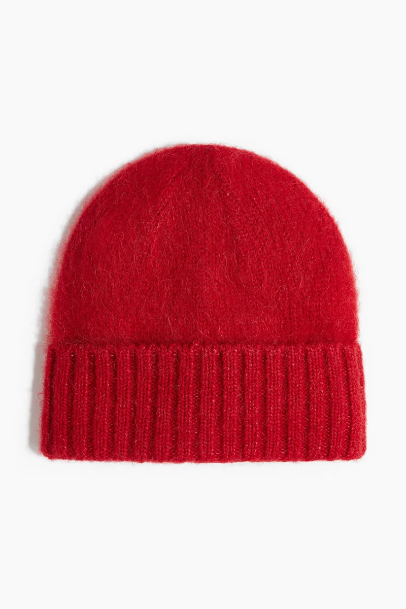 H&M Fuzzy wool-blend beanie