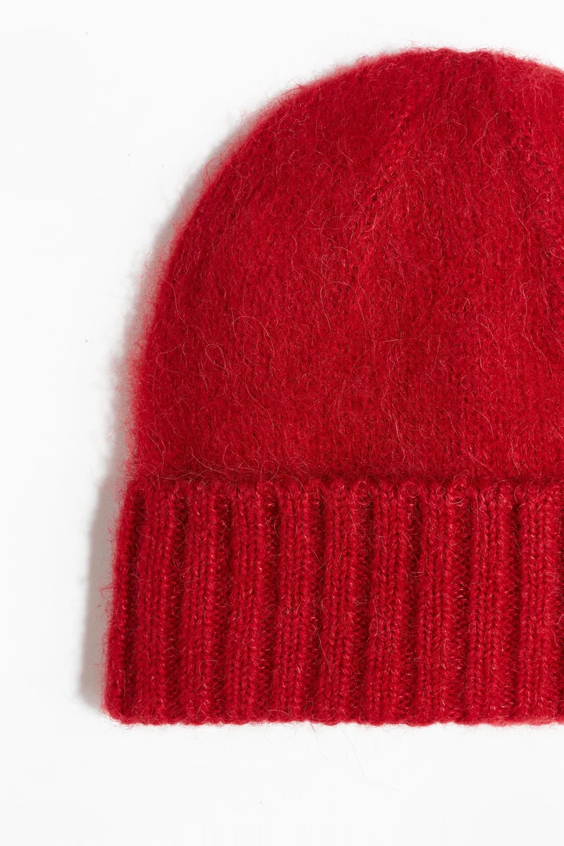 H&M Fuzzy wool-blend beanie