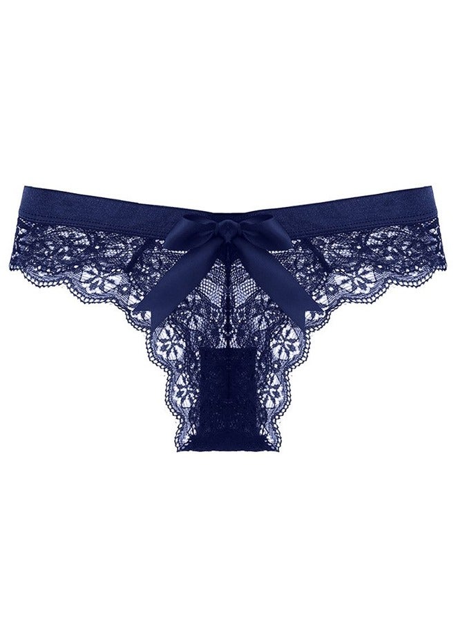 Muyixin سروال داخلي نسائي مثير من الدانتيل مع رباط - 3 قطع شفافة - Image 3