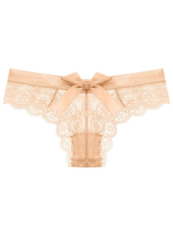 Muyixin سروال داخلي نسائي مثير من الدانتيل مع رباط - 3 قطع شفافة - Image 4
