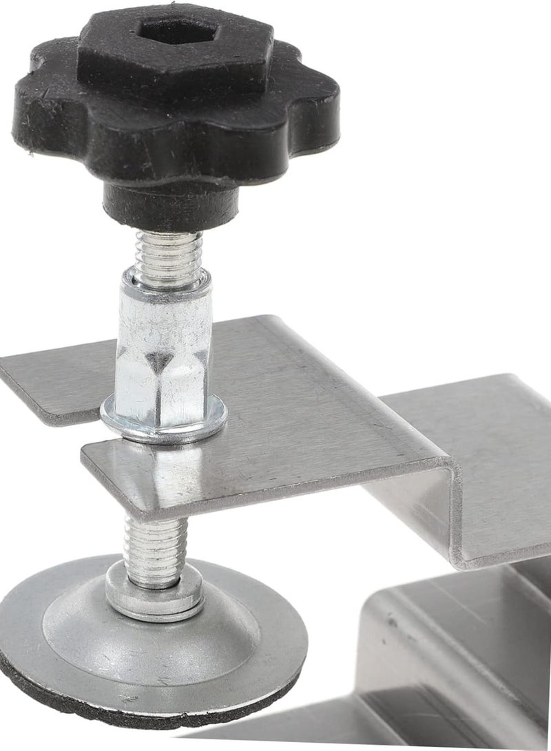 GGOOT 4pcs Stainless Steel Cabinet Hardware Drawer Front Clamp Front Panel Installation Tool Frame Clamp  - Image 3
