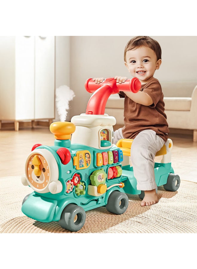 COGNIKIDS 3-In-1 Train Baby Walker With Steam & Music | Sit & Play, Push Walker, Piano Keys | Multifunctional Baby Learning Toy With Realistic Steam, Sounds & Lights For Toddlers - Image 1