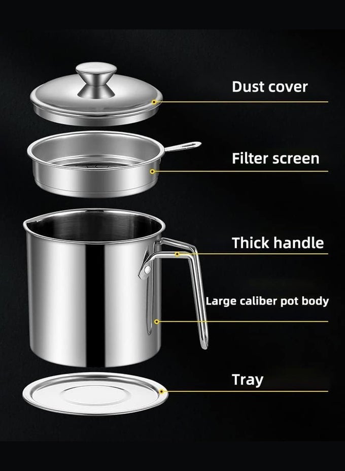 OIL FILTER POT FOR HOUSEHOLD USE, LARGE CAPACITY KITCHEN, OIL FILTER POT, OIL STORAGE TANK