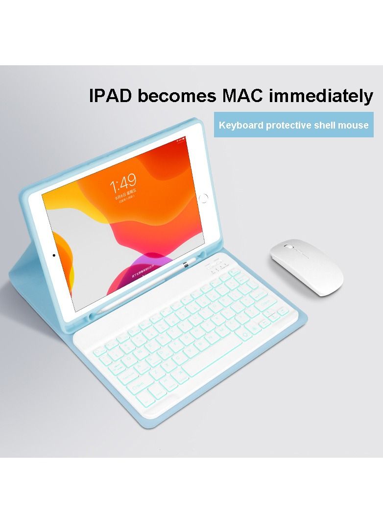 NIBEMINENT Tablet PC Case for iPad with Keyboard and Mouse 