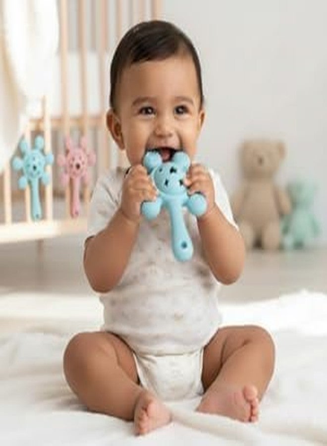 NVS KIDS Teether for Baby | Musical Rattle Teethers for 3 to 24 Months | Silicone Rattle Teether | BPA-Free for Easy Teething | Jhunjuna, Baby Feeding Toys (Orange) - Image 5