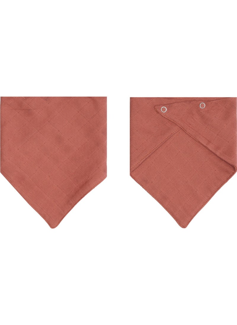 3Baby Cotton Double Layer Muslin Baby Scarf & Drool Bib with Two Snaps 5 Pieces  - Image 2