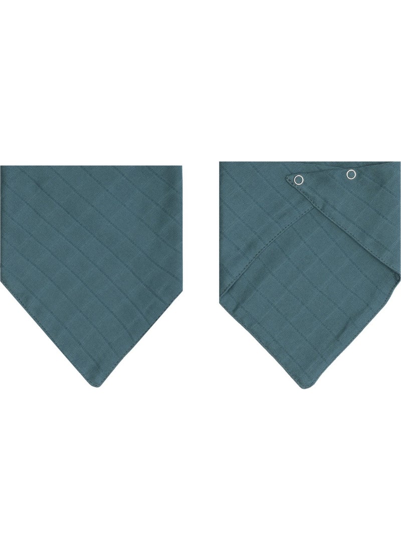 3Baby Cotton Double Layer Muslin Baby Scarf & Drool Bib with Two Snaps 5 Pieces  - Image 3