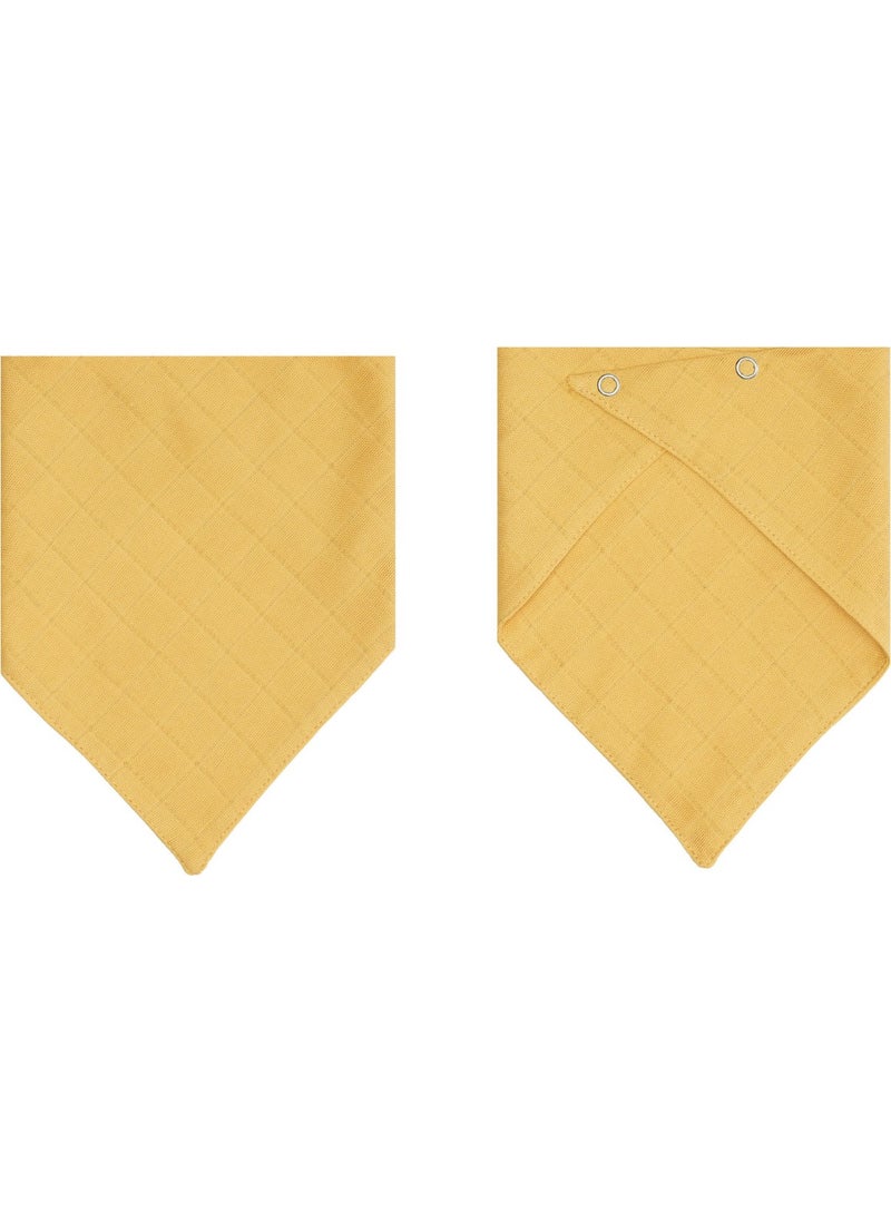 3Baby Cotton Double Layer Muslin Baby Scarf & Drool Bib with Two Snaps 5 Pieces  - Image 4