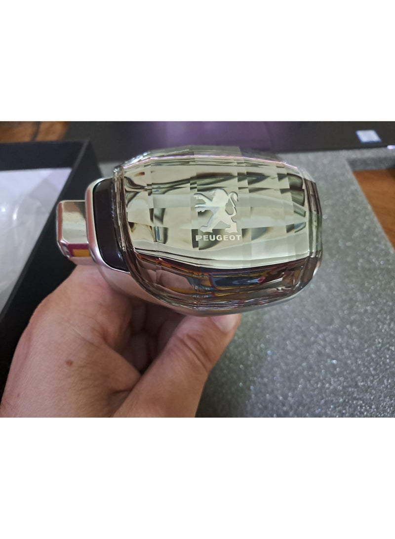 Crystal handle with side button and Peugeot logo, specializing in all types of manual cars. - Image 3