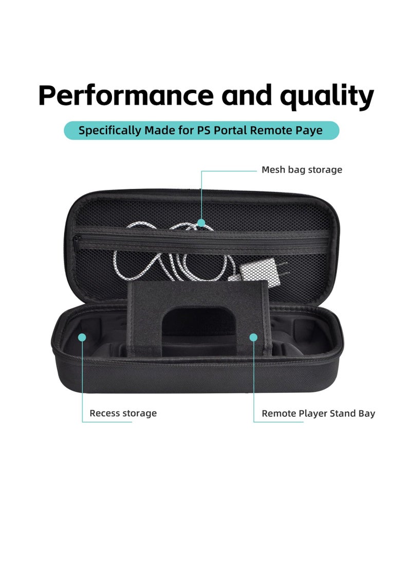 Waterproof Hard Shell Travel Case for PS Portal, Shockproof Design, Perfectly Compatible with Playstation Portal