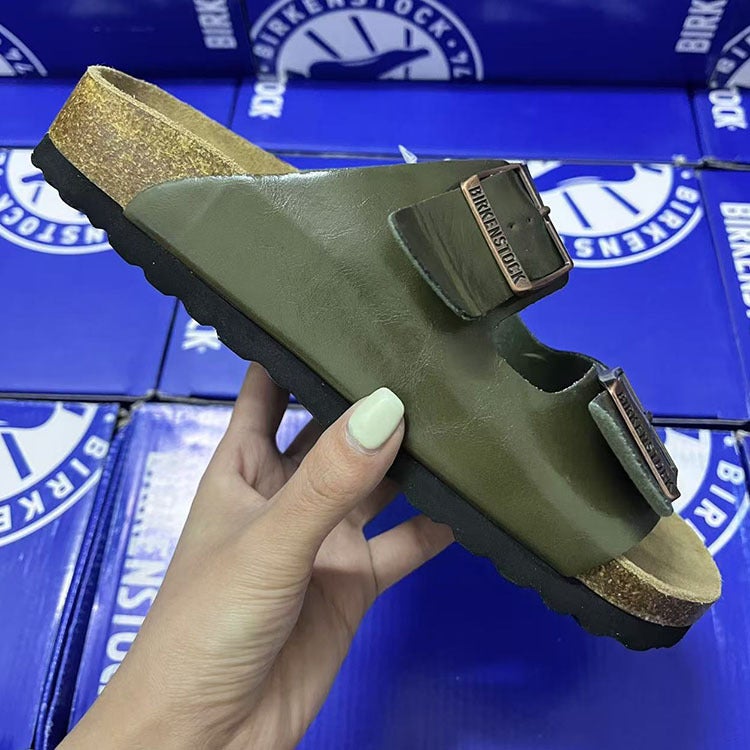 Couple Flat Cork Sandals - Image 1