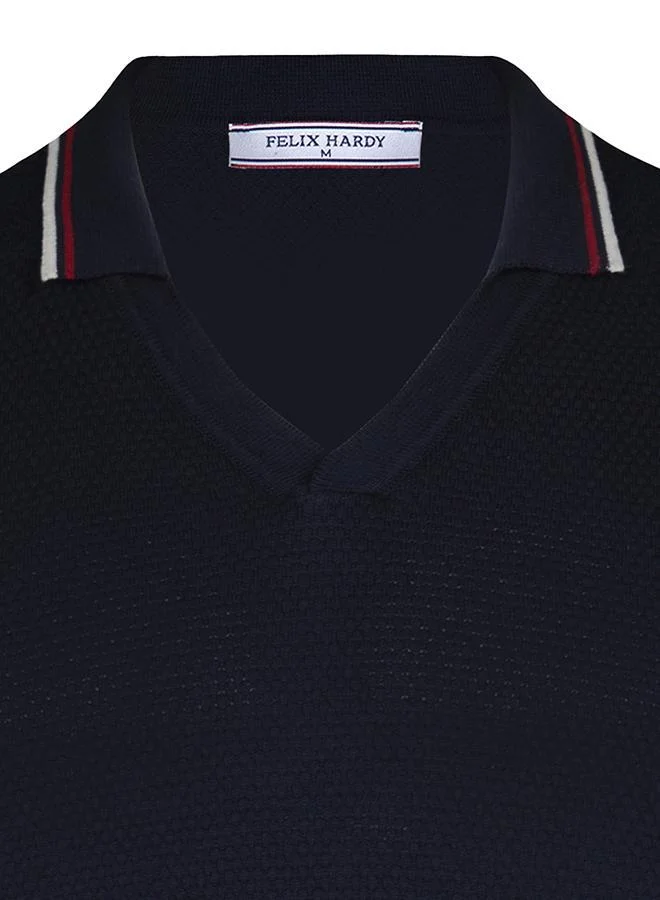FELIX HARDY Navy Polo shirt short sleeve for Men for Men | Best Price UAE