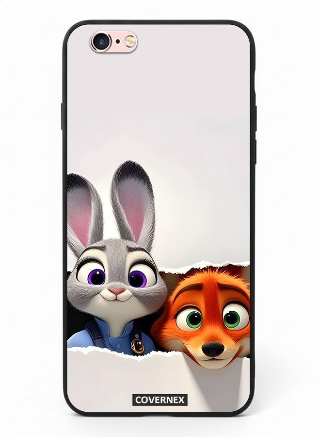 Covernex Apple iPhone 6 Protective Case Cover Printed Featuring Zootopia Dynamic Duo - Image 2