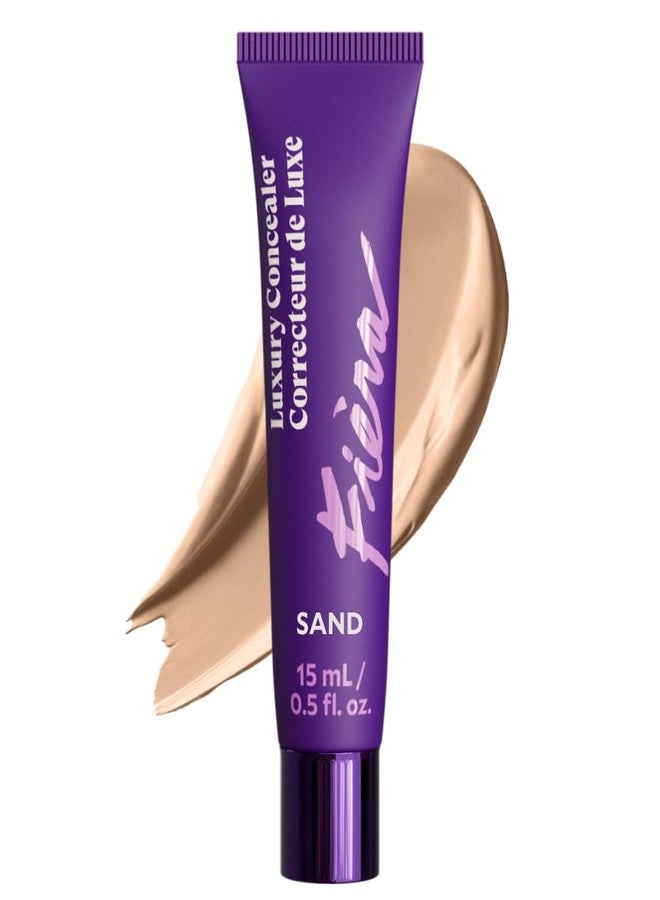 Fièra Luxury Concealer & Foundation with Anti-Aging Ingredients - Full Coverage for Dark Circles, Wrinkles, Fine Lines, and Spots, All-Day Wear For Mature Skin - Sand, 0.5 FL. OZ. / 15 ML - Image 1