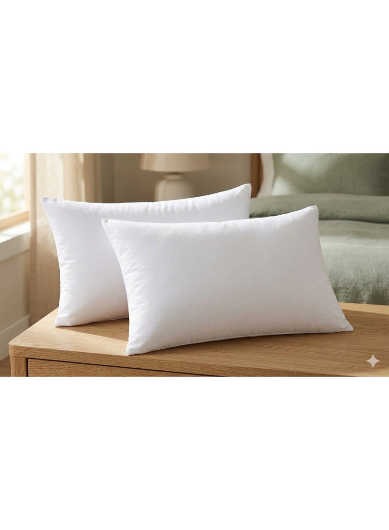 RISHAHOME 30x50cm Cushion Inner Pillow | 65 GSM Soft Fabric | 280g Fluffy Fiber Filling | 360g Decorative Cushion Insert for Sofa, Couch, Bed & Home Decor - Image 2