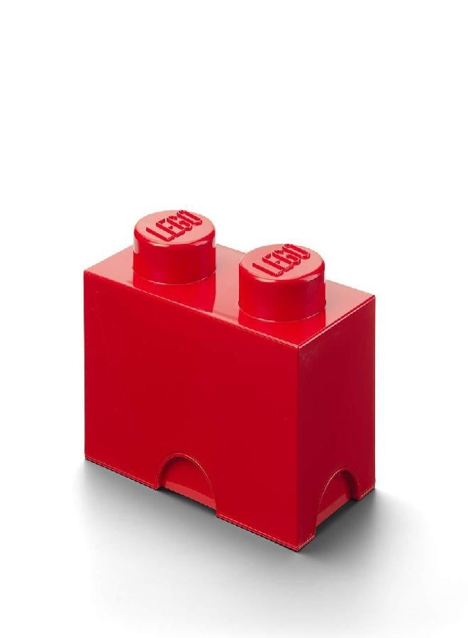 Room Copenhagen, LEGO Storage Brick Box - Stackable Storage and Decorative Organization for Building Blocks and Other Toys - 9.84x x 4.92 x 7.40in - Bright Red, Brick 2 - Image 2