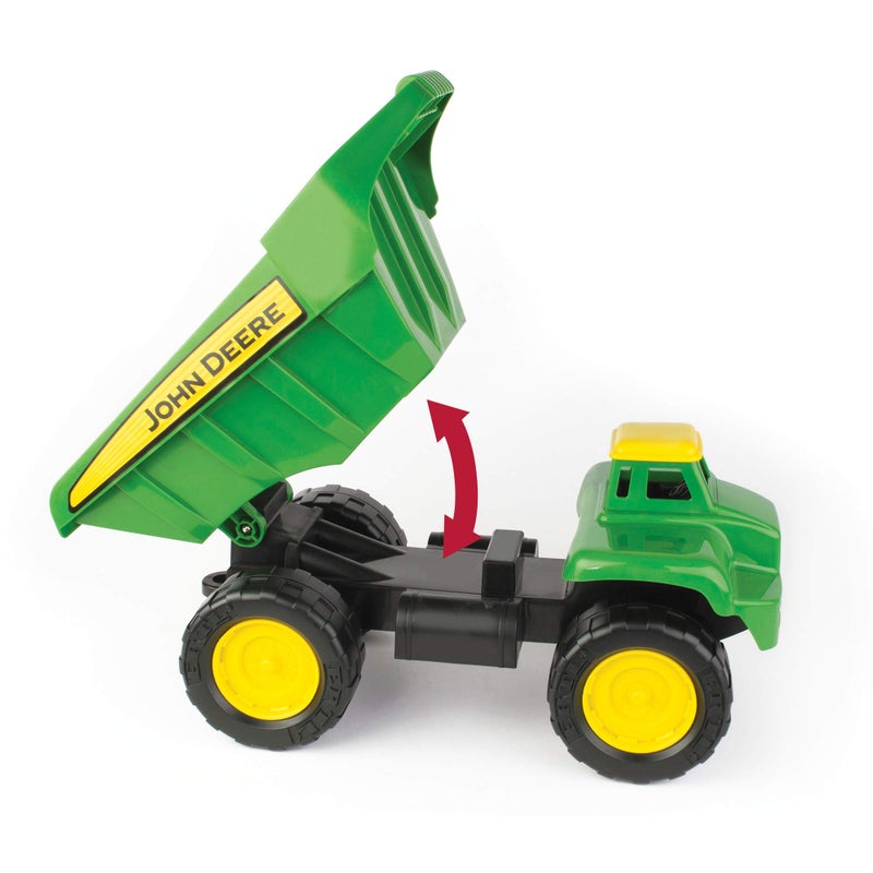 TOMY John Deere Big Scoop Dump Truck Toy with Sandbox Tools - Construction Toys Featuring Dump Truck, Sand Toys, and Tractor Wheel Roller - Kids Sandbox Toys - Easter Gifts for Kids - Ages 3 Years and Up - Image 5